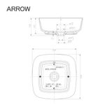 Chậu rửa lavabo đặt bàn Arrow AP41024B-MGY