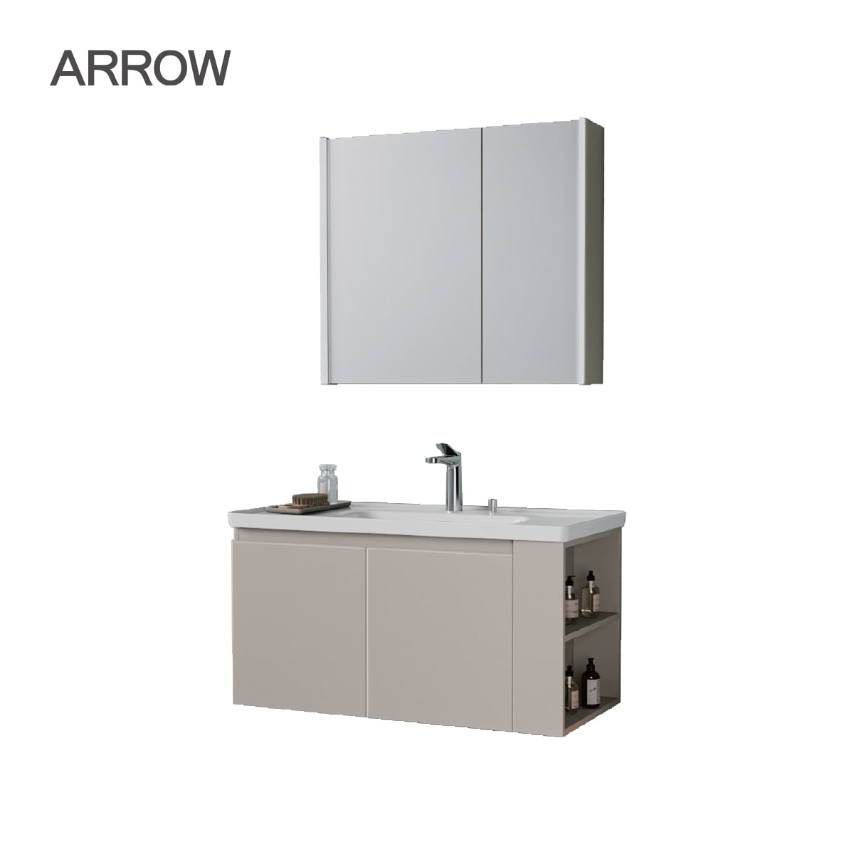 Bộ Tủ Lavabo Arrow APGMD8G3328-A/AP3328 và Tủ Gương Arrow AMYJD8G3328-A