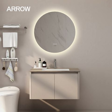 Bộ Tủ Lavabo Arrow APGMD8G4035-A/APGMD8G4035-A và Gương Đèn Led Cảm Ứng Arrow AJD2219-1