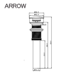 Xả nhấn Lavabo Arrow AQS032T