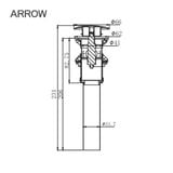 Xả nhấn Lavabo Arrow AQS041CP