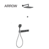 Vòi sen âm tường nóng lạnh Arrow ARQ12H870KGG