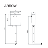 Két nước xí xổm Arrow AS117