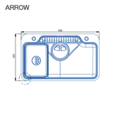 Chậu rửa chén Arrow ASC31B8006YNC