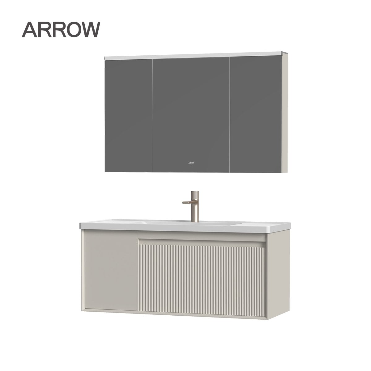 Bộ Tủ Lavabo Arrow AUDD11G31015J-QC/AP31015J và Tủ Gương Arrow AUDD11G31015J-QC