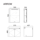 Bộ Tủ Lavabo Arrow AUDD6G3326-MY2/AP3326