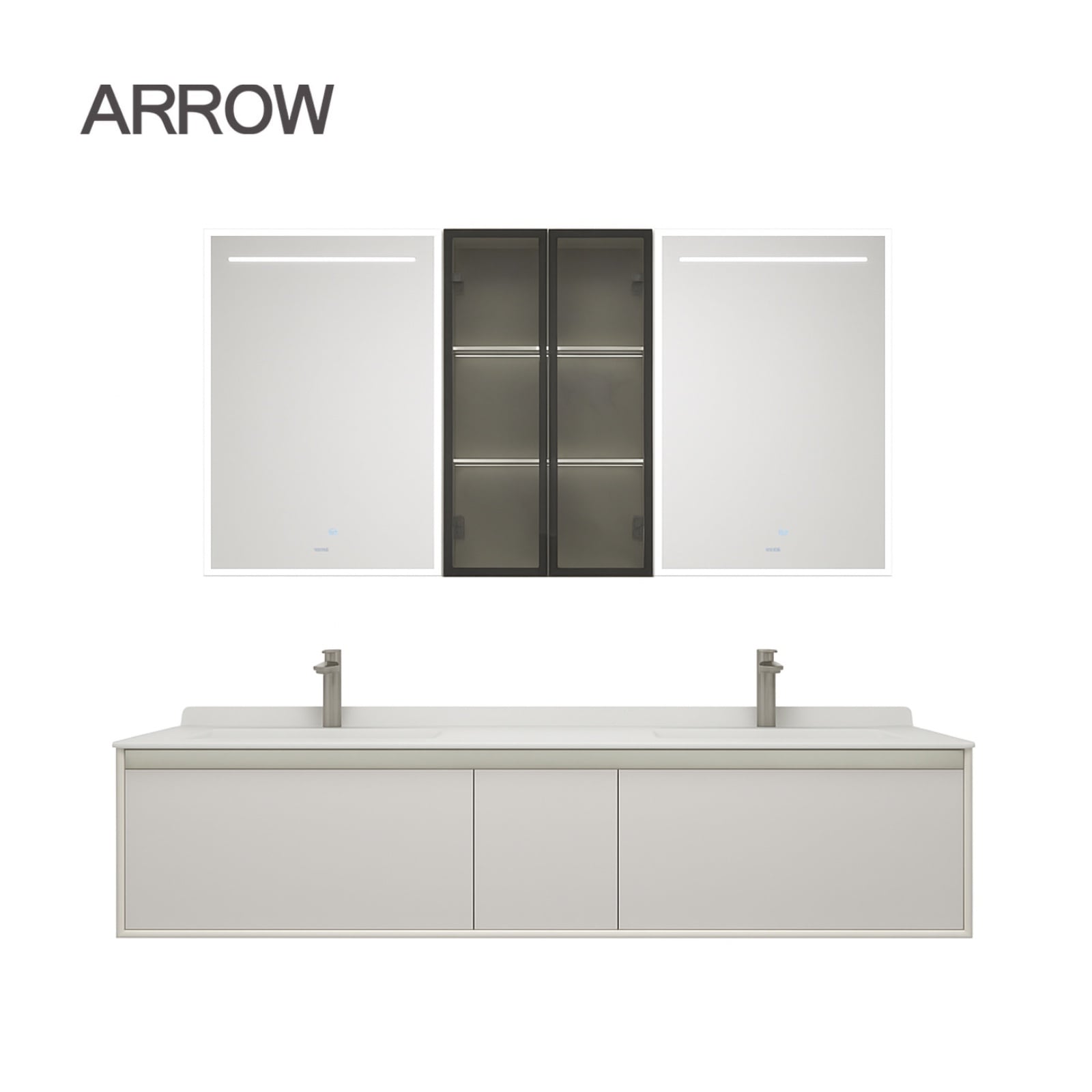 Bộ Tủ Lavabo Arrow A1801KY1/AP4035 và Tủ Gương Arrow A1801KY2