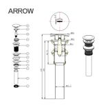 Xả nhấn Lavabo Arrow AQS041CG