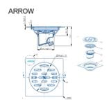 Phễu thoát sàn Arrow ADL50F17ACP