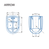 Giá đỡ vòi xịt vệ sinh Arrow FS4T004MB