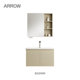 Bộ Tủ Lavabo 800mm AHGP8G391TRX-2H/AP391E và Tủ Gương Arrow AHJGP8G391TRX