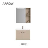 Bộ Tủ Lavabo 800mm AUDD8G3328-MY2/AP3328 và Tủ Gương Arrow AUDD8G3328-MY2