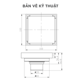 Phễu thoát sàn Arrow AG5118MB