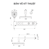 Vòi sen âm tường nóng lạnh Arrow ARQ12H870KGG