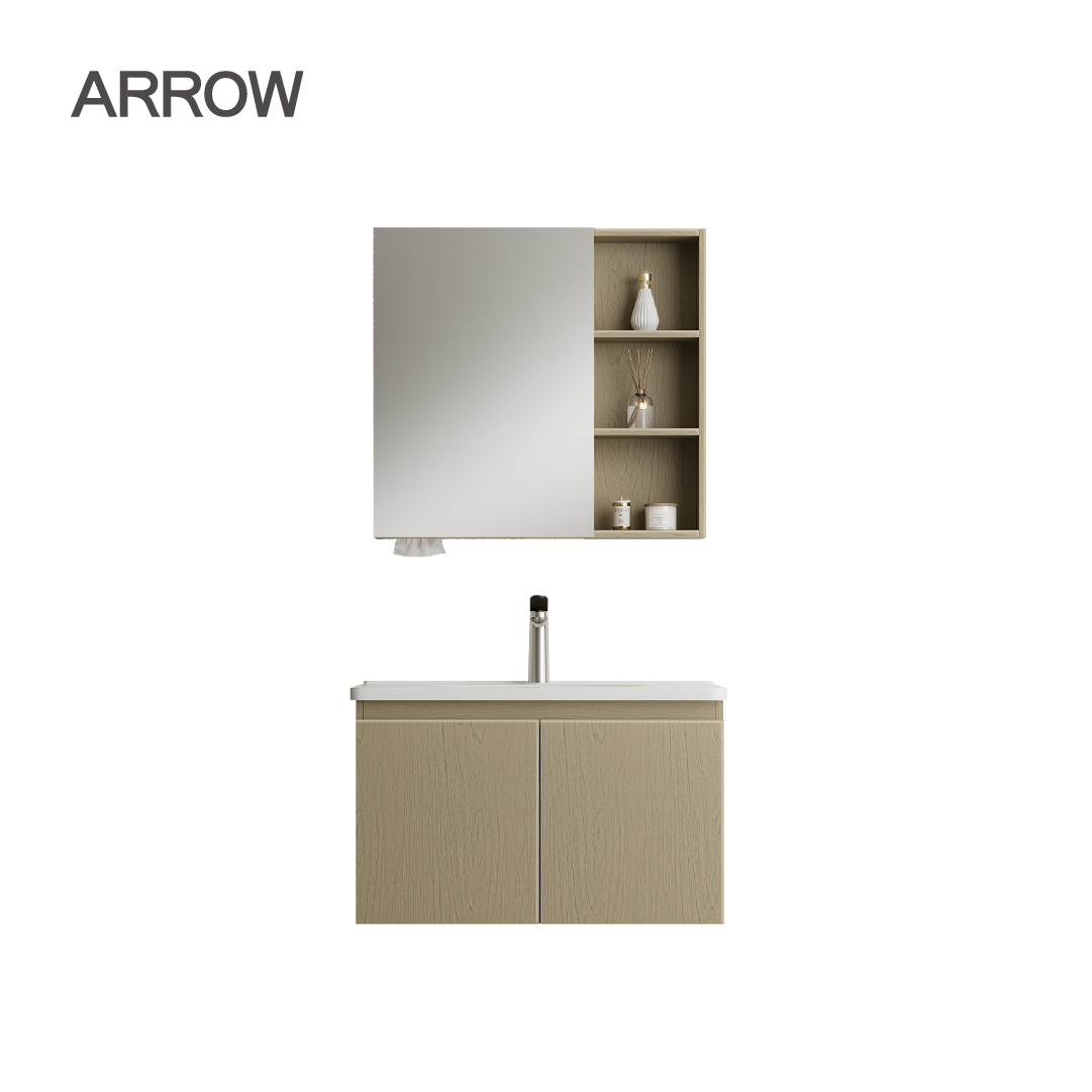 Bộ Tủ Lavabo Arrow AHGP8G391TRY-2H/AP391E và Tủ Gương Arrow AHJGP8G391TRY