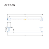 Thanh treo khăn Arrow AGJ2501H