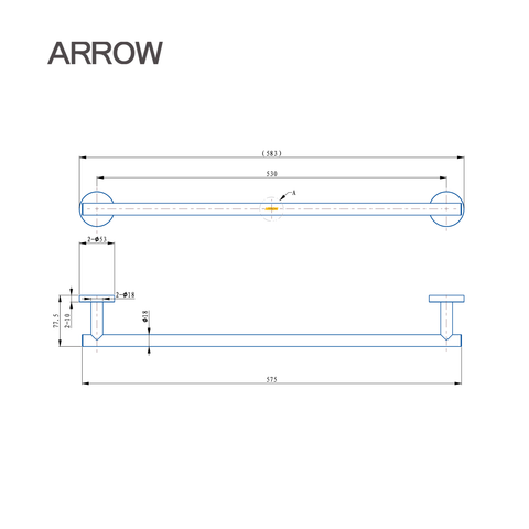Thanh treo khăn Arrow AGJ2501H