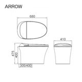 Bồn cầu thông minh Arrow AG801A-1M