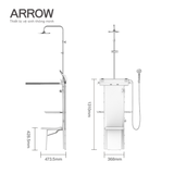 Vòi sen hỗ trợ người già Arrow AFZZSLYQ01-DP