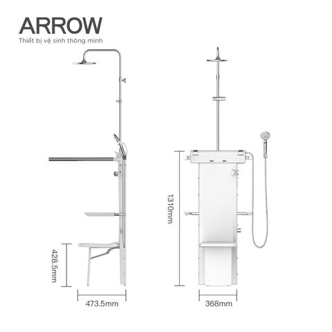 Vòi sen hỗ trợ người già Arrow AFZZSLYQ01-DP