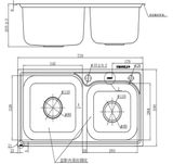Chậu rửa chén Arrow AF62810