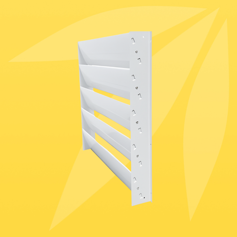 ASIA GREEN - Chuyển Hướng Gió Dàn Nóng Cánh Nhựa Bầu Dục, Khung Sắt Chắc Chắn, Tặng Kèm Vít (Giá bao gồm VAT)