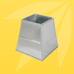 ASIA GREEN - Côn Giảm Vuông Đồng Tâm Nẹp C, Tôn/inox Mạ Kẽm, Chống Gỉ, Độ Dày 0.58mm (Giá bao gồm VAT)