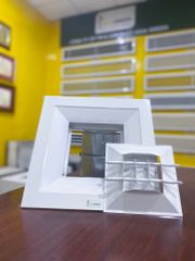 ASIA GREEN - Cửa Gió Khuếch Tán Vuông, Hợp Kim Nhôm Cao Cấp, Chống Ăn Mòn, Thổi 4 Hướng (Giá Bao Gồm VAT)