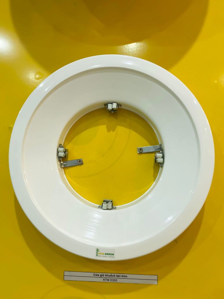ASIA GREEN - Cửa Gió Khuếch Tán Tròn, Hợp Kim Nhôm Cao Cấp, Sơn Tĩnh Điện, Chống Ăn Mòn (Giá Bao Gồm VAT)