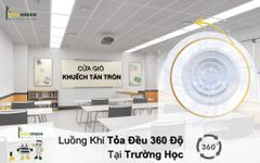 ASIA GREEN - Cửa Gió Khuếch Tán Tròn, Hợp Kim Nhôm Cao Cấp, Sơn Tĩnh Điện, Chống Ăn Mòn (Giá Bao Gồm VAT)
