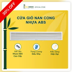 ASIA GREEN - Cửa Gió Nan Cong Nhựa ABS, Chống Gỉ Sét, Siêu Nhẹ, Che Lỗ Ống Gió (Bao Gồm VAT)