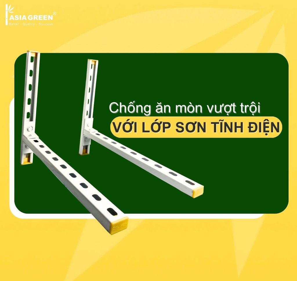 ASIA GREEN - Giá Đỡ Dàn Nóng Tháo Lắp, Chống Rung, Giảm Tiếng Ồn Dàn Nóng (Giá bao gồm VAT)