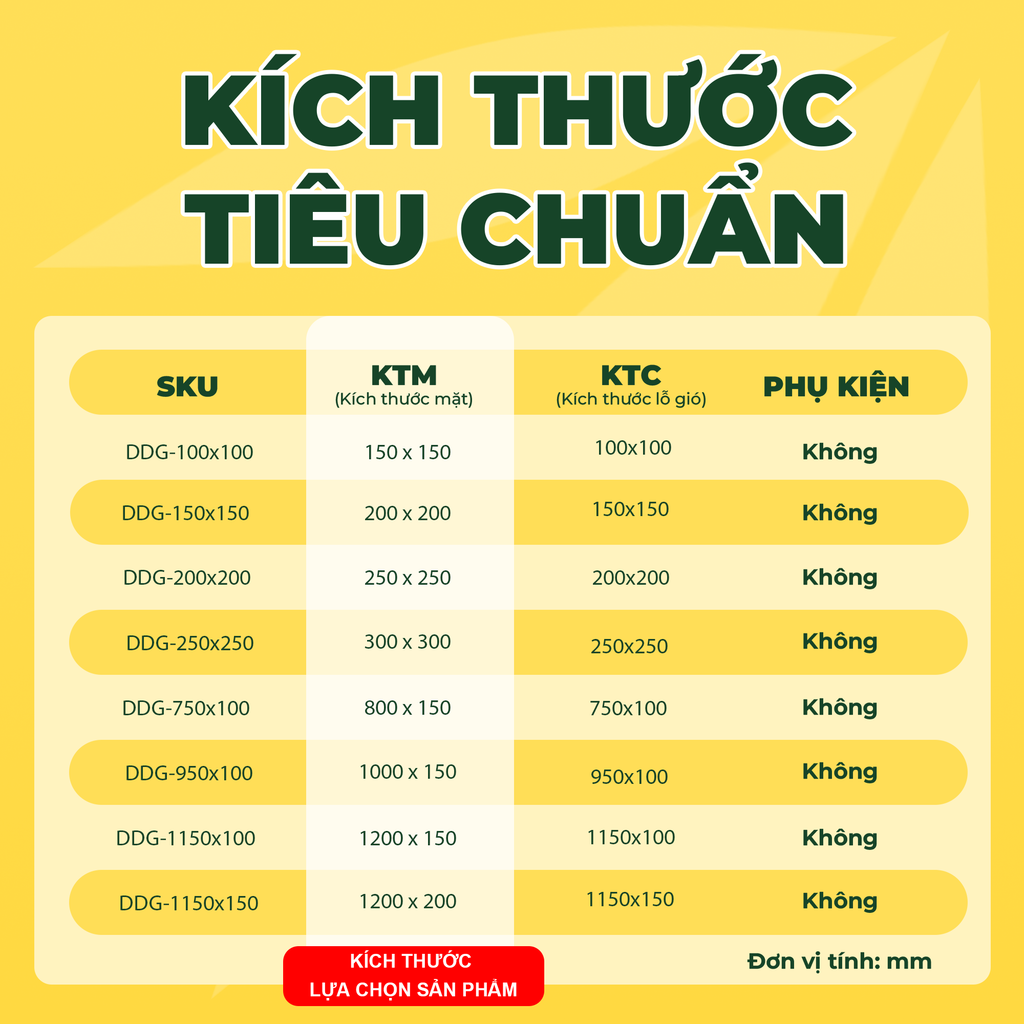 ASIA GREEN - Cửa Gió Nan Bầu Dục 2 lớp, Miệng Gió Nan Thẳng, Hợp Kim Nhôm Cao Cấp, Sơn Tĩnh Điện (Giá bao gồm VAT)