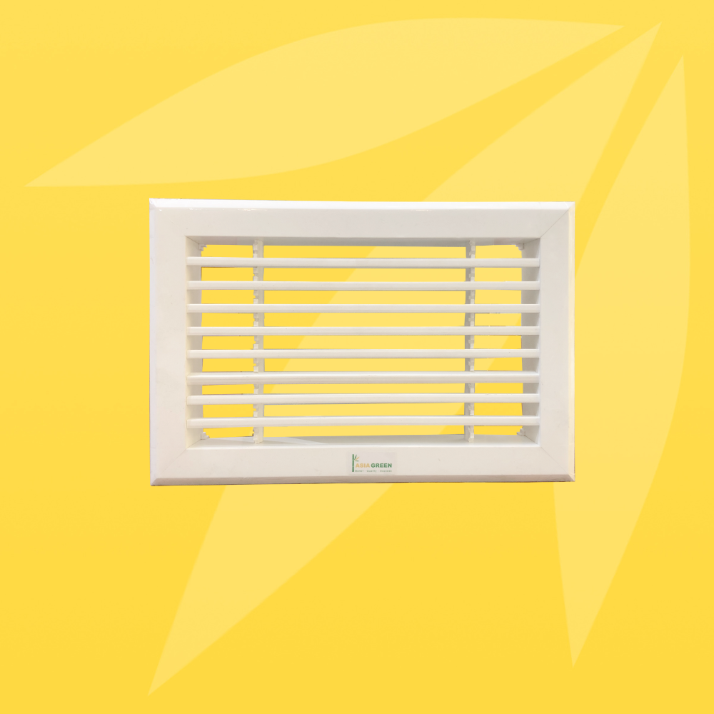 ASIA GREEN - Cửa Gió Nan T Nhựa ABS, Chống Gỉ Sét, Siêu Nhẹ, Che Lỗ Ống Gió (Bao Gồm VAT)