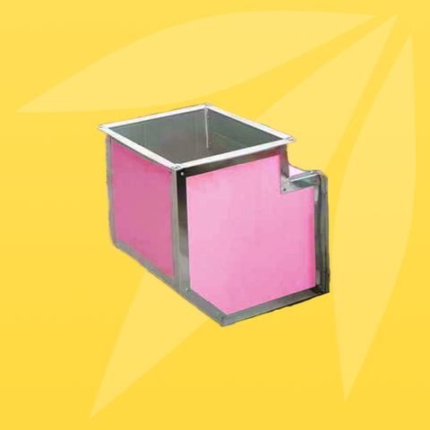 ASIA GREEN - Co (Cút) Ống Gió Vuông 90 Độ Chống Cháy, Tôn/Thép Tráng Kẽm, Bọc Tấm KHS/KNAUF, Độ Dày 0.75-1.15mm (Giá bao gồm VAT)