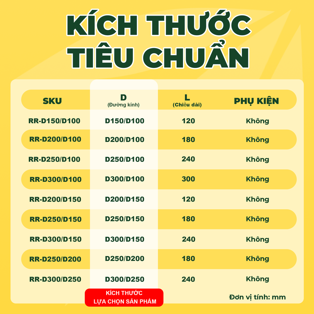 ASIA GREEN - Côn Giảm Ống Gió Tròn, Chuyển Hướng Gió, Tôn Mạ Kẽm, Chống Ăn Mòn, Độ Dày 0.58mm (Giá bao gồm VAT)