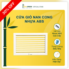 ASIA GREEN - Cửa Gió Nan Cong Nhựa ABS, Miệng Gió Cấp/Hồi, Chống Gỉ Sét, Siêu Nhẹ, Che Lỗ Ống Gió (Bao Gồm VAT)