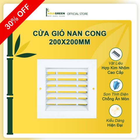 ASIA GREEN - Cửa Gió Nan Cong, Kèm Lưới Lọc Bụi, Loại Bỏ Bụi Bẩn, Sơn Tĩnh Điện (Bao gồm VAT)