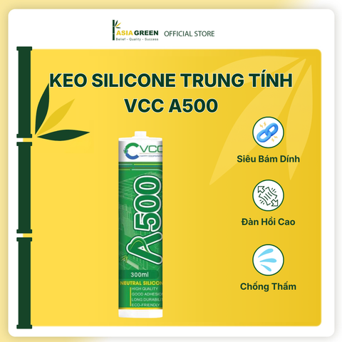 ASIA GREEN - Keo Silicone VCC A100, A500, V102, Foam B1
