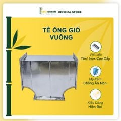 ASIA GREEN - Tê Ống Gió Vuông Nẹp C, Mạ Kẽm Chống Ăn Mòn, Độ Dày 0.58mm (Giá bao gồm VAT)