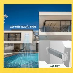 ASIA GREEN - Cửa Gió Nan Z, Kèm Lưới Chắn Côn Trùng, Ngăn Nước Mưa Và Côn Trùng, Hợp Kim Nhôm Cao Cấp (Giá bao gồm VAT)