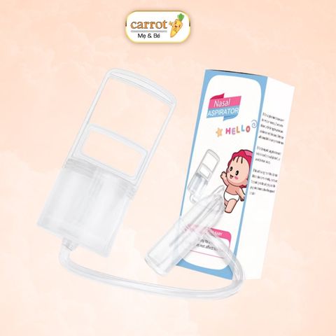 Dụng Cụ Hút Mũi Nasal Kéo Tay Thế Hệ Mới, Chất Liệu Nhựa Nguyên Sinh, Lực Hút Mạnh An Toàn Cho Bé