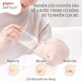 Bình Sữa Pigeon PPSU Softouch Baby-Friendly World Cổ Rông 240ml Hình Logo Pigeon
