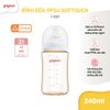 Bình Sữa Pigeon PPSU Softouch Baby-Friendly World Cổ Rông 240ml Hình Logo Pigeon