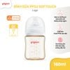 Bình Sữa Pigeon PPSU Softouch Baby-Friendly World Cổ Rông 160ml Hình Logo Pigeon