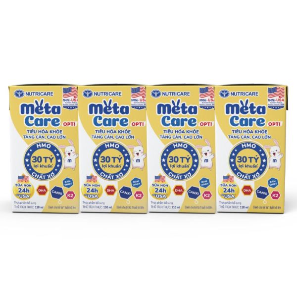 Sữa Dinh Dưỡng Pha Sẵn MetaCare Opti 110ml Lốc 4 Hộp Cho Trẻ Từ 1 Tuổi