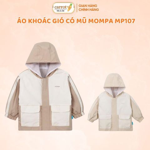 Áo Khoác Gió Có Mũ Mompa MP107 Cho Bé Từ 1-5 Tuổi