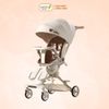 Xe Đẩy Gấp Gọn OBAIWAO Baby 6511 Họa Tiết Mặt Gấu Nâu