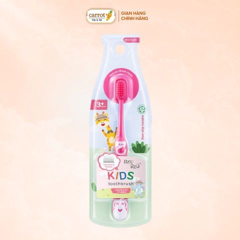 Bàn Chải Đánh Răng Bzu Bzu Màu hồng Cho Trẻ Từ 3 Tuổi