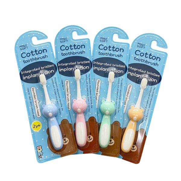 Bàn chải Đánh Răng Cotton Mini Soft Cho Trẻ Từ 2 Tuổi